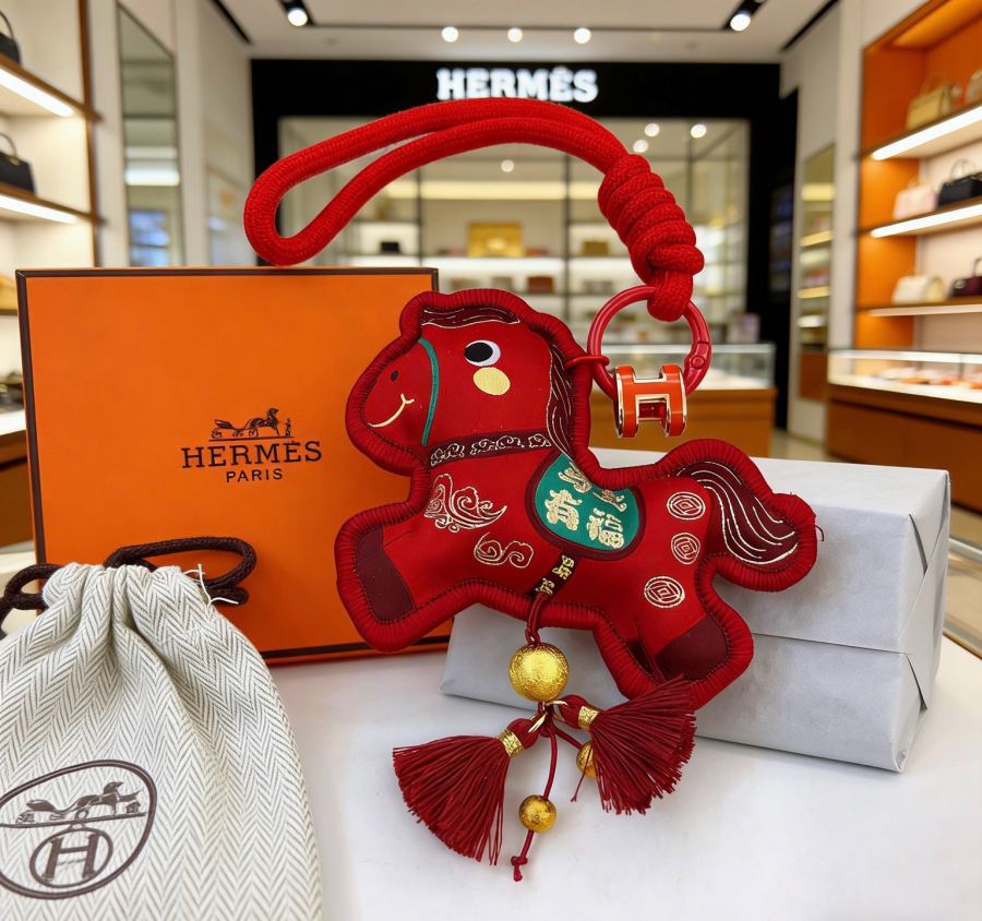 Hermes Jewelry New Hermes Keychain Hermes Charm Keychain Hermes 1:1 k Keychain — photo 2