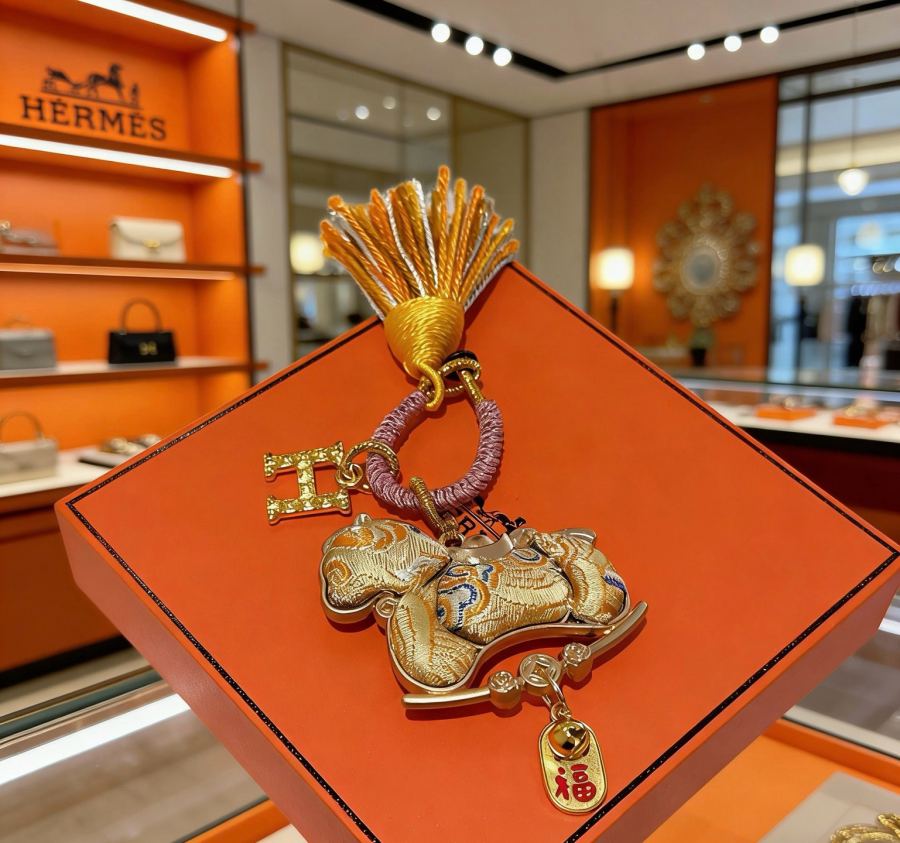 Hermes Jewelry New Hermes Keychain Hermes Charm Keychain Hermes 1:1 k Keychain — photo 5