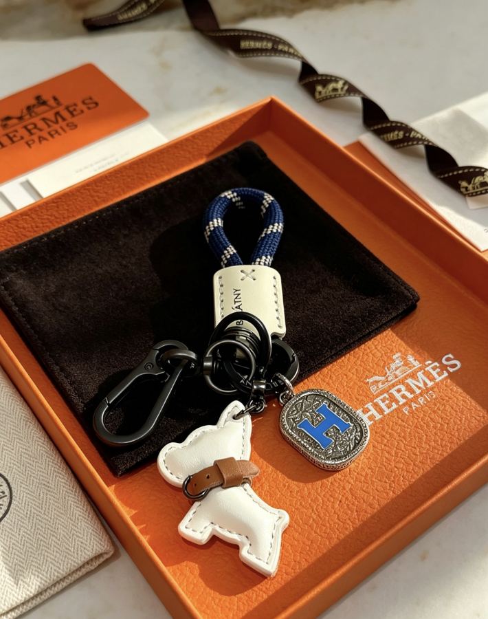 Hermes Jewelry New Hermes Keychain Hermes Charm Keychain Hermes 1:1 k Keychain — photo 6