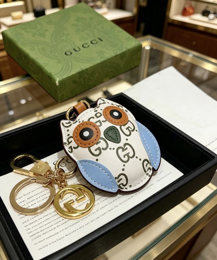 Gucci Jewelry New Release 𝐆𝐮𝐜𝐜𝐢 Keychain New Charm Anger Forest G Keychain — 1:1 Replica For Sale — photo 2