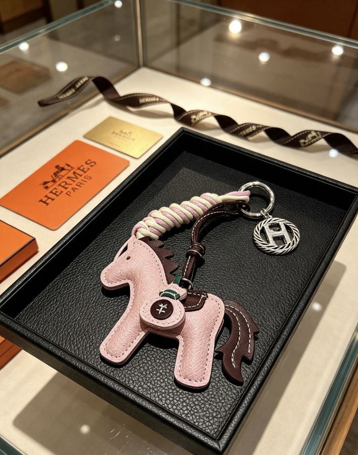 Hermes Jewelry New Hermes Keychain Hermes Charm Keychain Hermes 1:1 k Keychain — photo 2