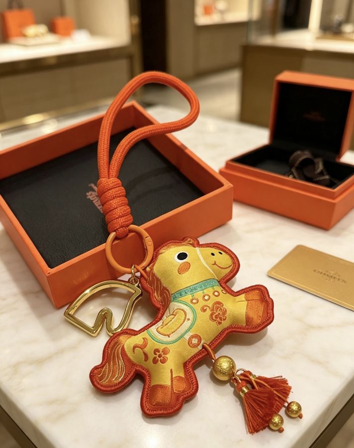 Hermes Jewelry New Hermes Keychain Hermes Charm Keychain Hermes 1:1 k Keychain — photo 6