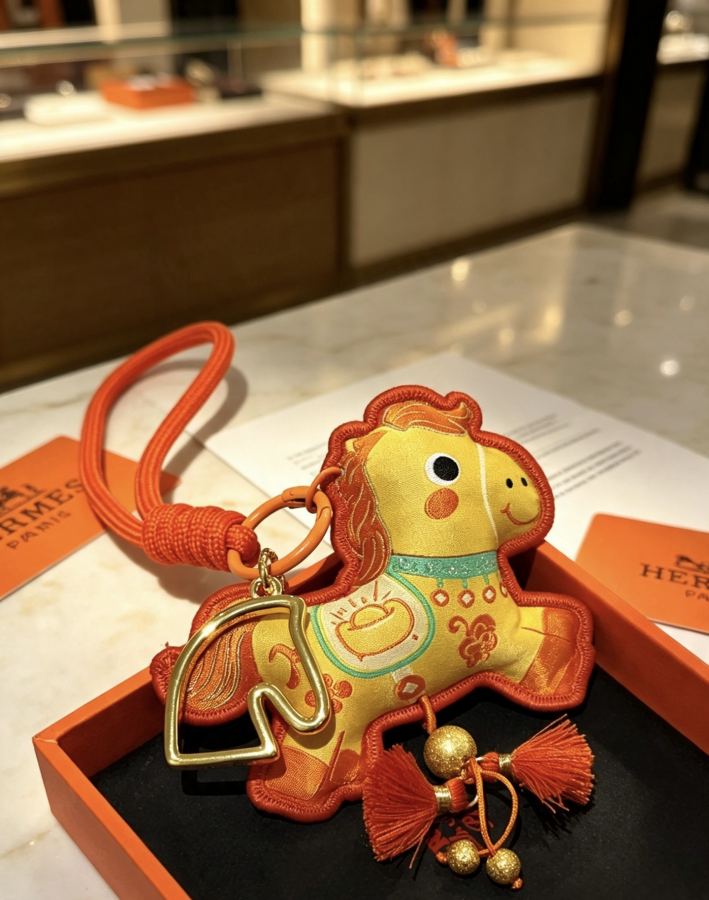 Hermes Jewelry New Hermes Keychain Hermes Charm Keychain Hermes 1:1 k Keychain — photo 2