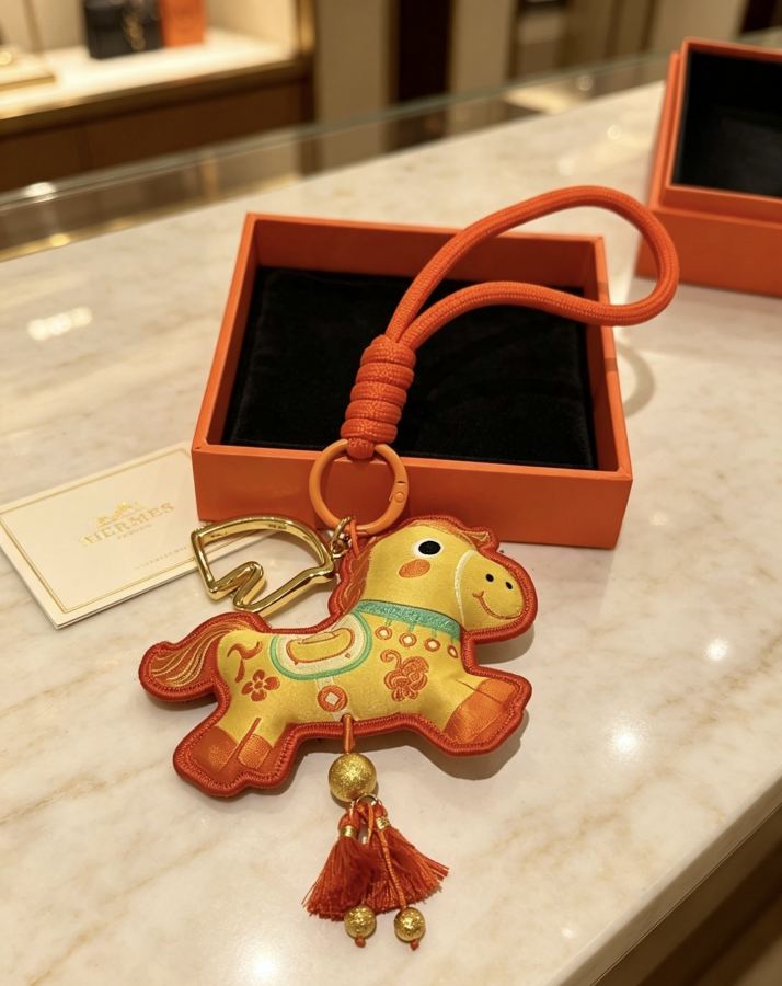 Hermes Jewelry New Hermes Keychain Hermes Charm Keychain Hermes 1:1 k Keychain — photo 4