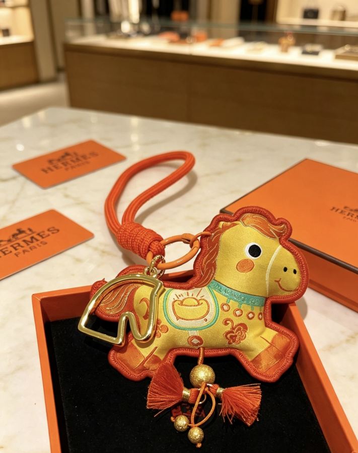 Hermes Jewelry New Hermes Keychain Hermes Charm Keychain Hermes 1:1 k Keychain — photo 5