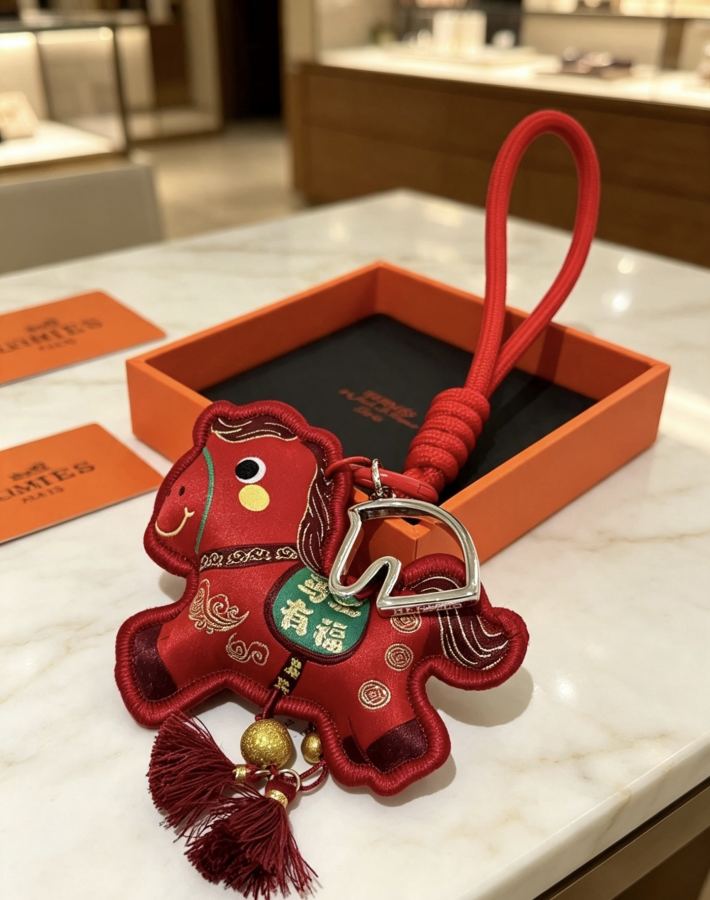 Hermes Jewelry New Hermes Keychain Hermes Charm Keychain Hermes 1:1 k Keychain — photo 5