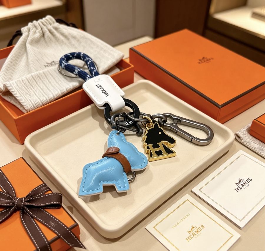 Hermes Jewelry New Hermes Keychain Hermes Charm Keychain Hermes 1:1 k Keychain — photo 6