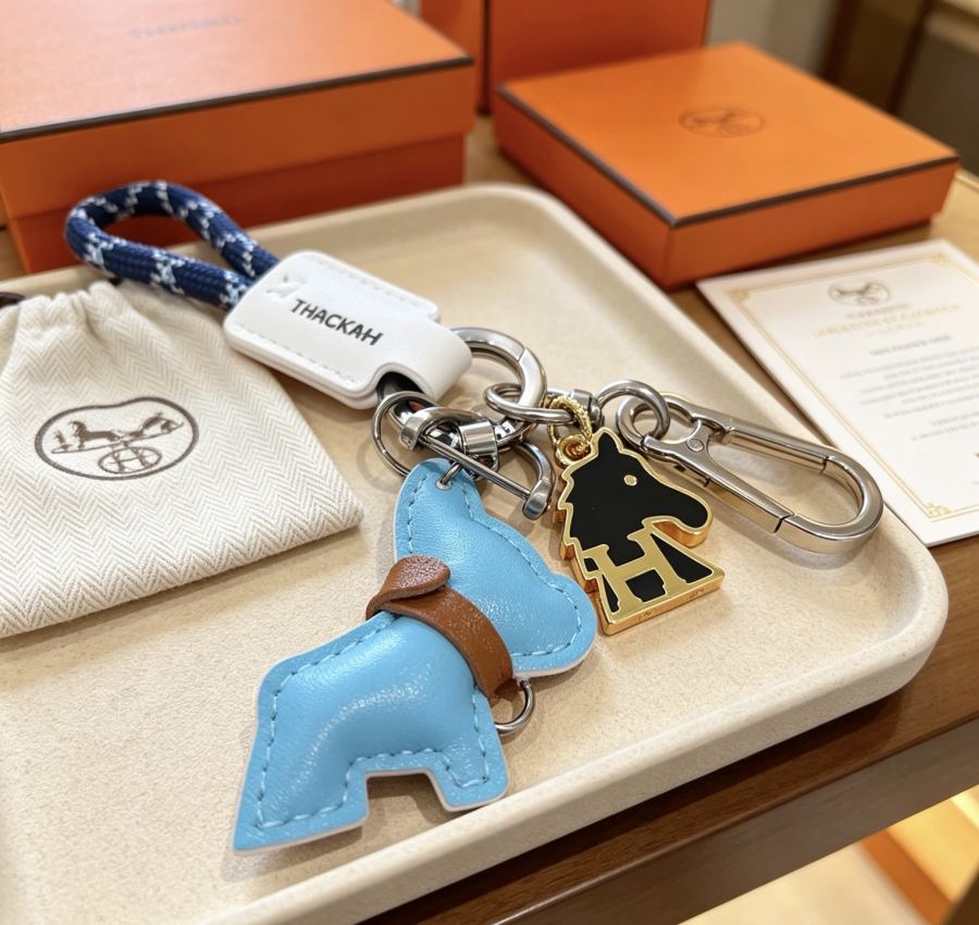 Hermes Jewelry New Hermes Keychain Hermes Charm Keychain Hermes 1:1 k Keychain — photo 3