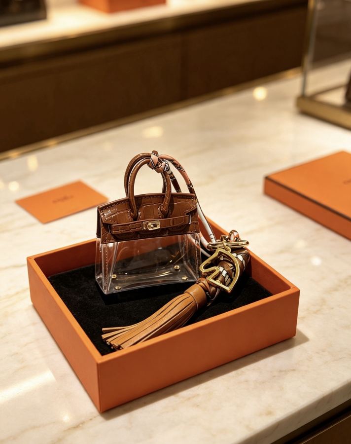 Hermes Jewelry New Hermes Keychain Hermes Charm Keychain Hermes 1:1 k Keychain — photo 3