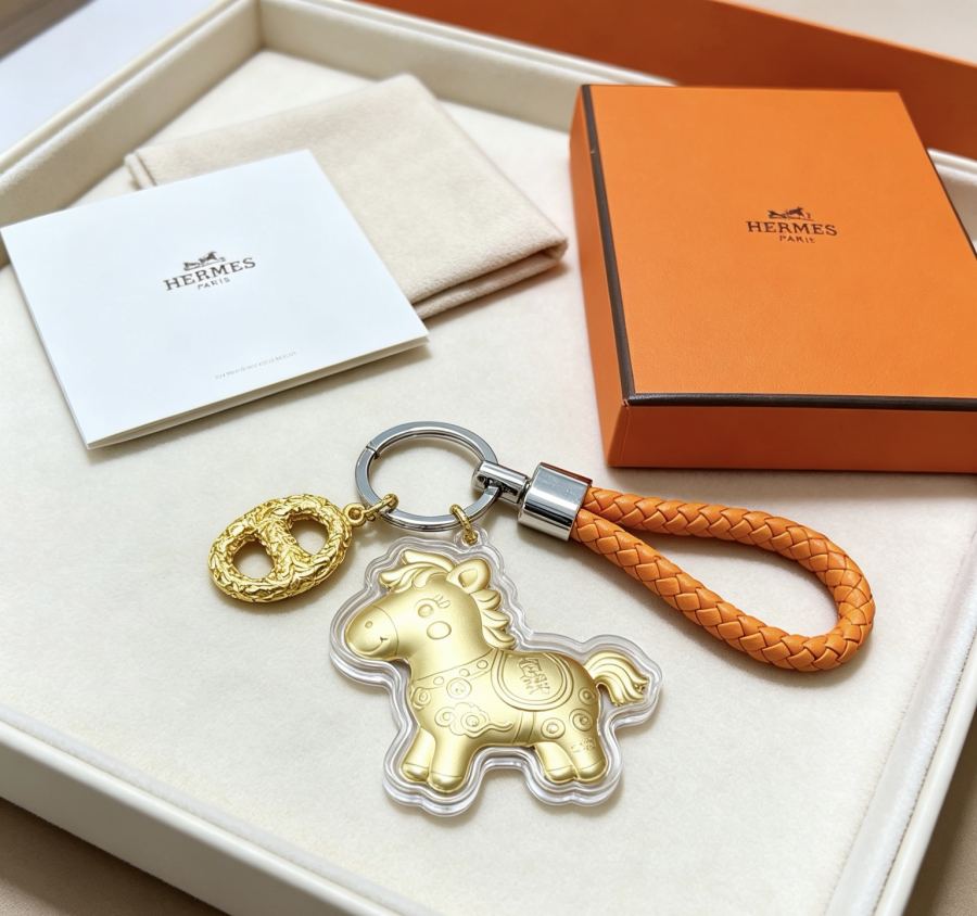 Hermes Jewelry New Hermes Keychain Hermes Charm Keychain Hermes 1:1 k Keychain — photo 2