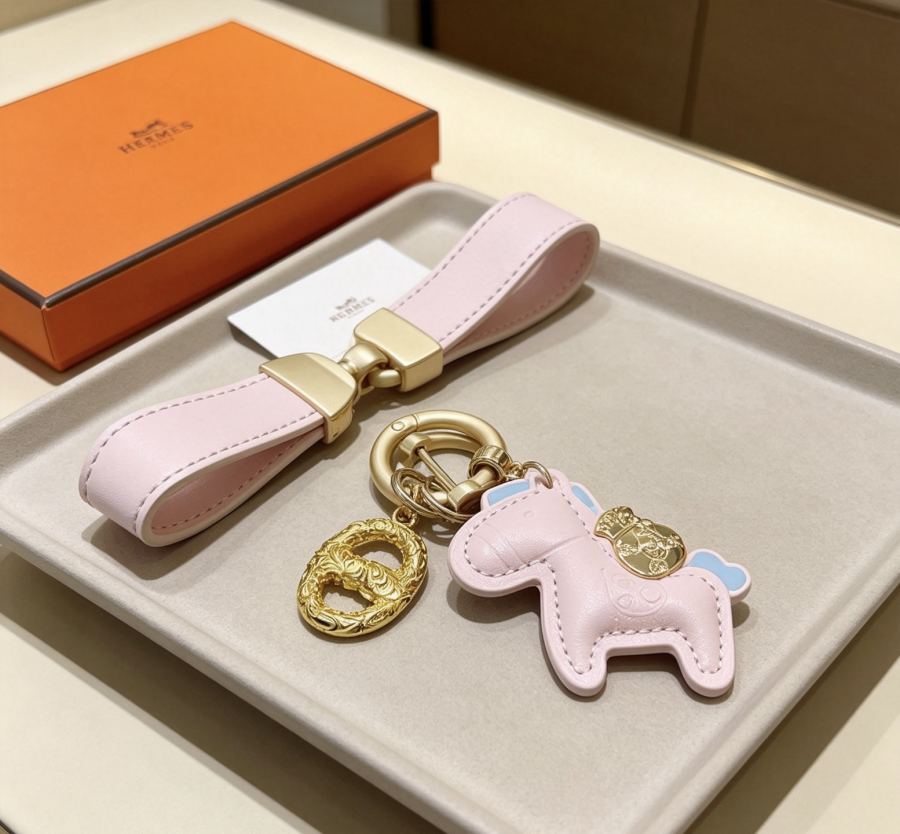 Hermes Jewelry New Hermes Keychain Hermes Charm Keychain Hermes 1:1 k Keychain — photo 2