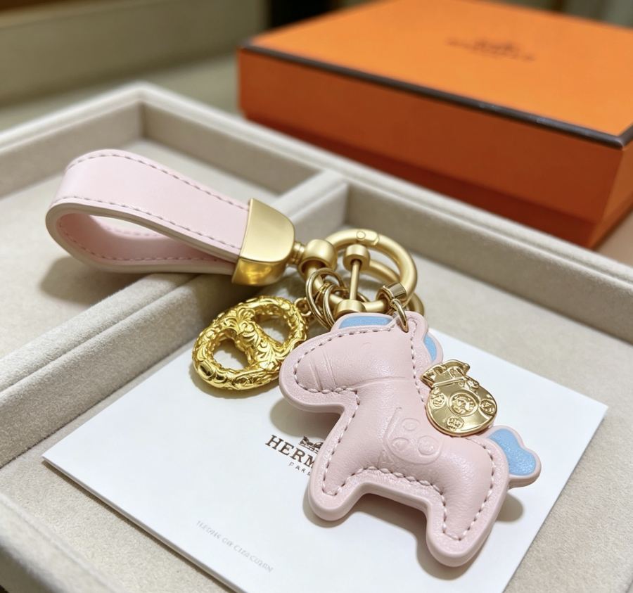 Hermes Jewelry New Hermes Keychain Hermes Charm Keychain Hermes 1:1 k Keychain — photo 5