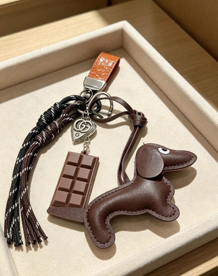 Gucci Jewelry New Release 𝐆𝐮𝐜𝐜𝐢 Keychain New Charm Anger Forest G Keychain — 1:1 Replica For Sale