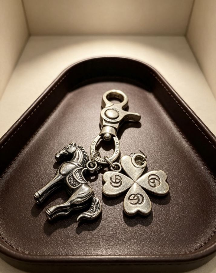 Gucci Jewelry New Release 𝐆𝐮𝐜𝐜𝐢 Keychain New Charm Anger Forest G Keychain — Premium Replica