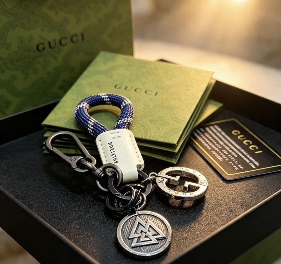 Gucci Jewelry New Release 𝐆𝐮𝐜𝐜𝐢 Keychain New Charm Anger Forest G Keychain — 1:1 Replica For Sale