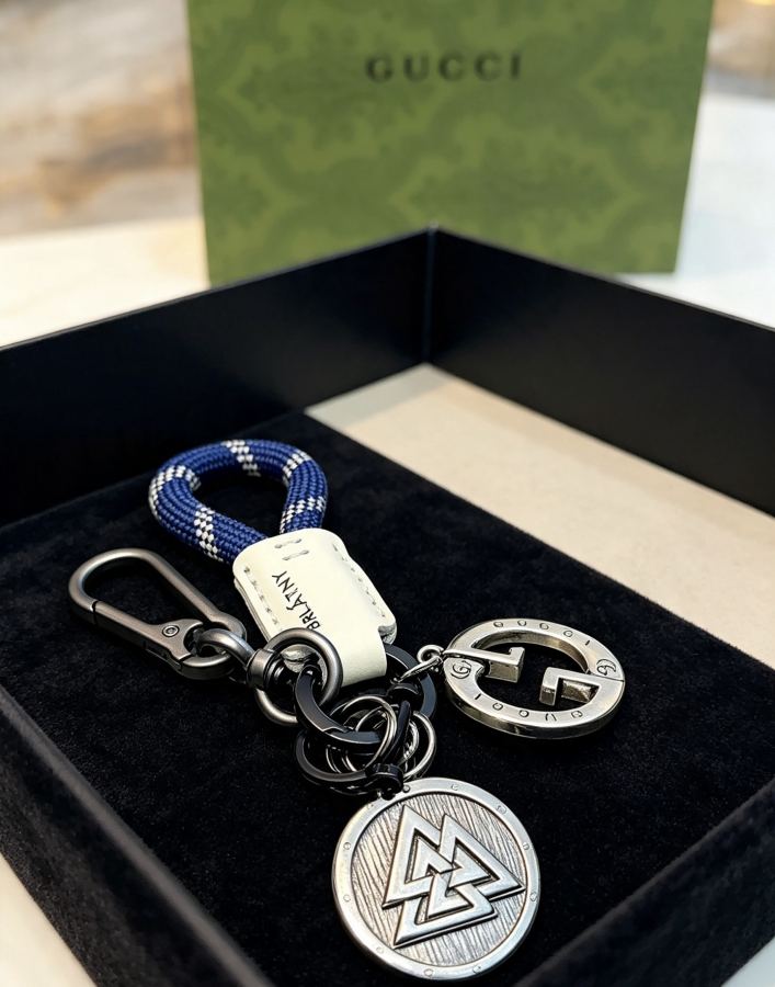 Gucci Jewelry New Release 𝐆𝐮𝐜𝐜𝐢 Keychain New Charm Anger Forest G Keychain — 1:1 Replica For Sale — photo 4