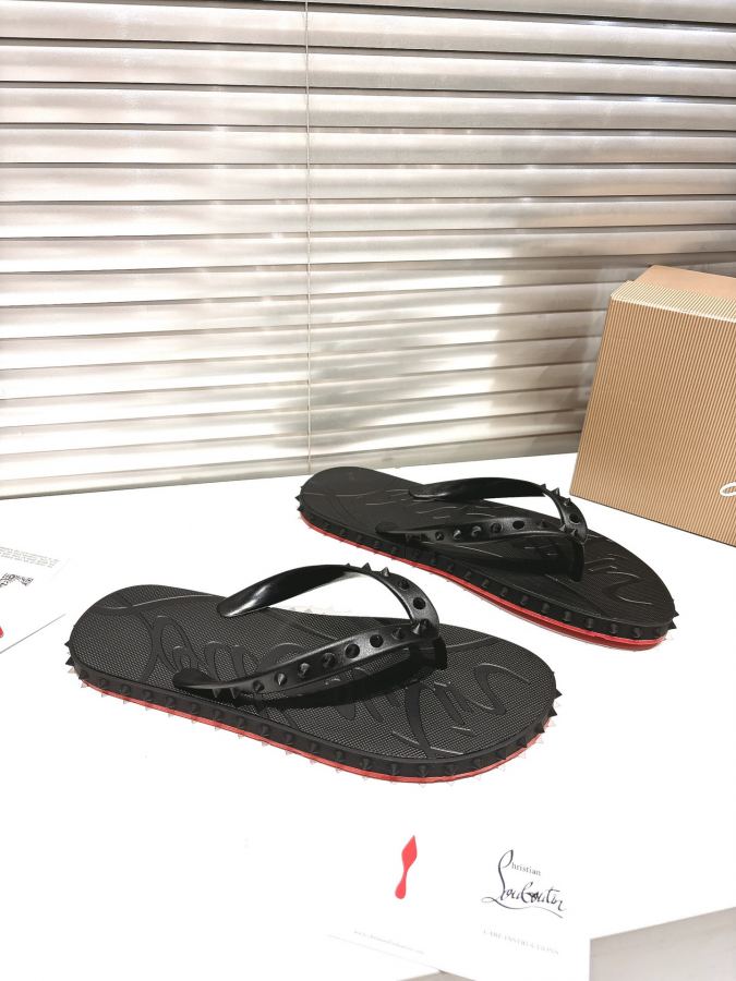 Maison margiela women's shoes ╔Black studded flip-flops╗ — AAA Quality Replica — photo 2