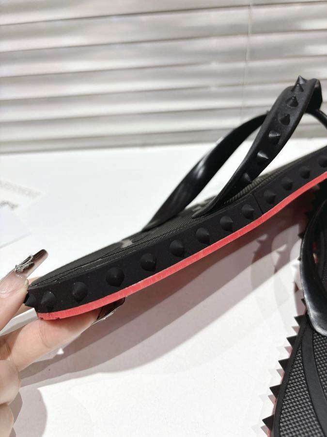 Maison margiela women's shoes ╔Black studded flip-flops╗ — AAA Quality Replica — photo 8