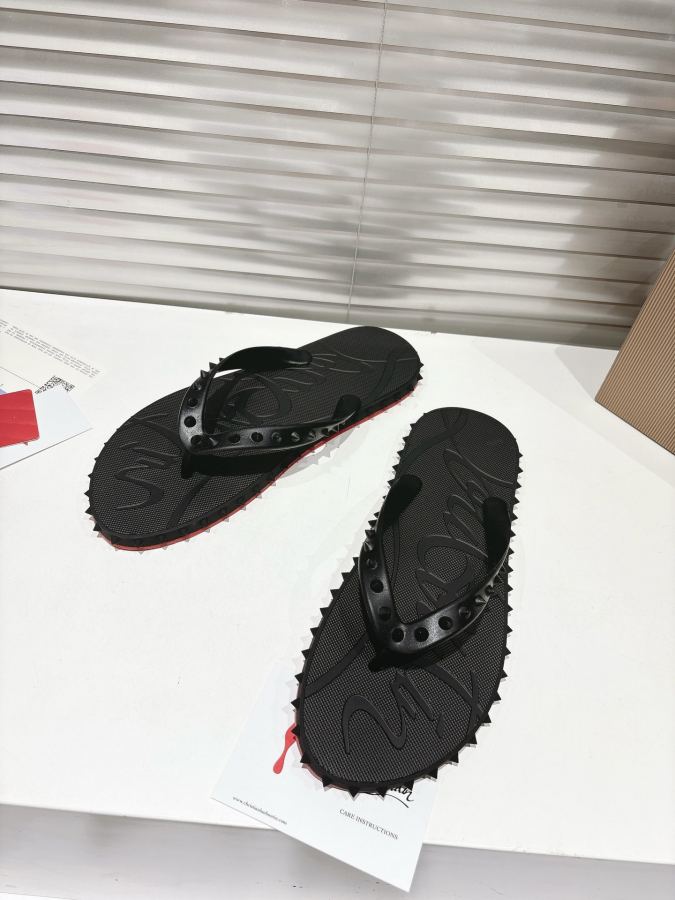 Maison margiela women's shoes ╔Black studded flip-flops╗ — AAA Quality Replica — photo 3