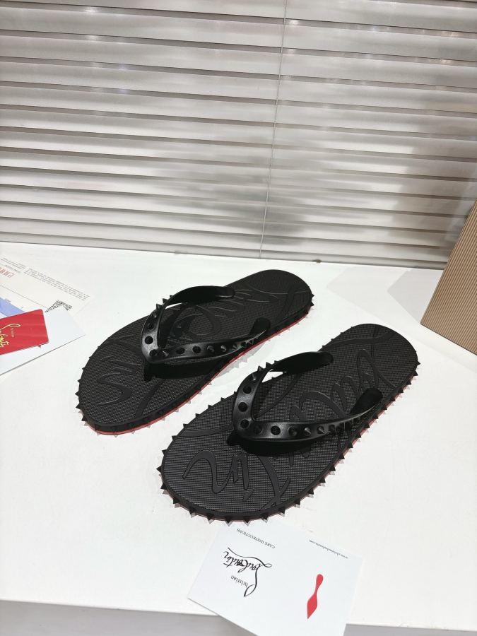 Maison margiela women's shoes ╔Black studded flip-flops╗ — AAA Quality Replica — photo 4