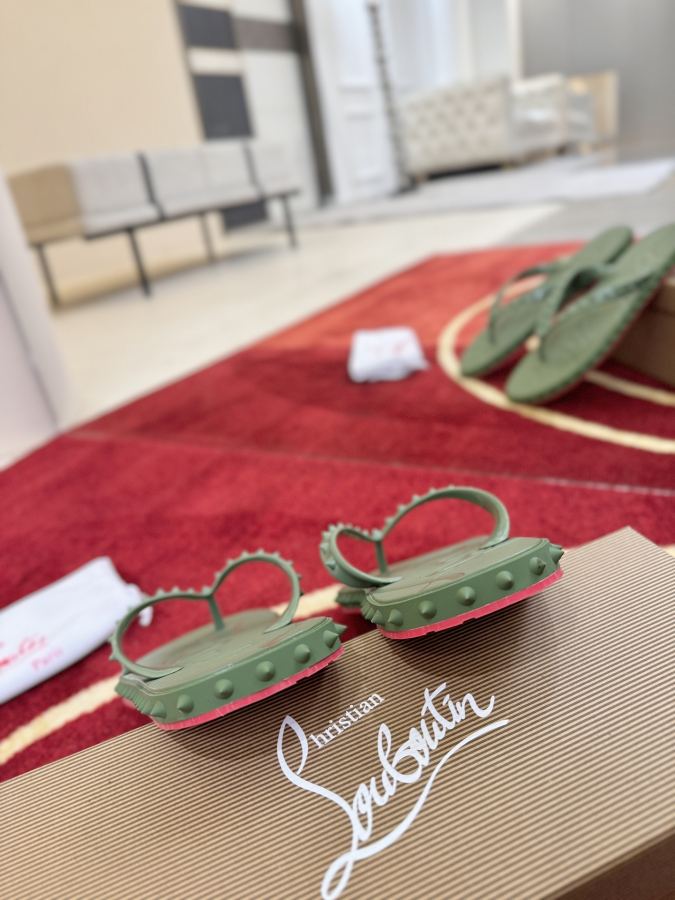Maison margiela women's shoes ╔Army green nail flip-flops╗ — Premium Replica — photo 7
