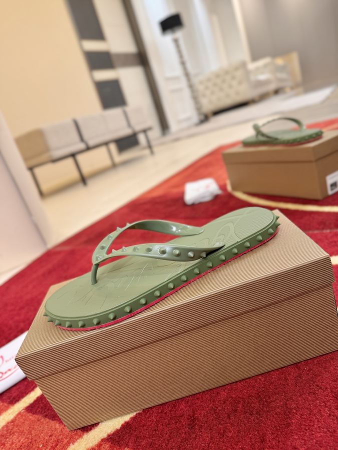 Maison margiela women's shoes ╔Army green nail flip-flops╗ — Premium Replica — photo 4