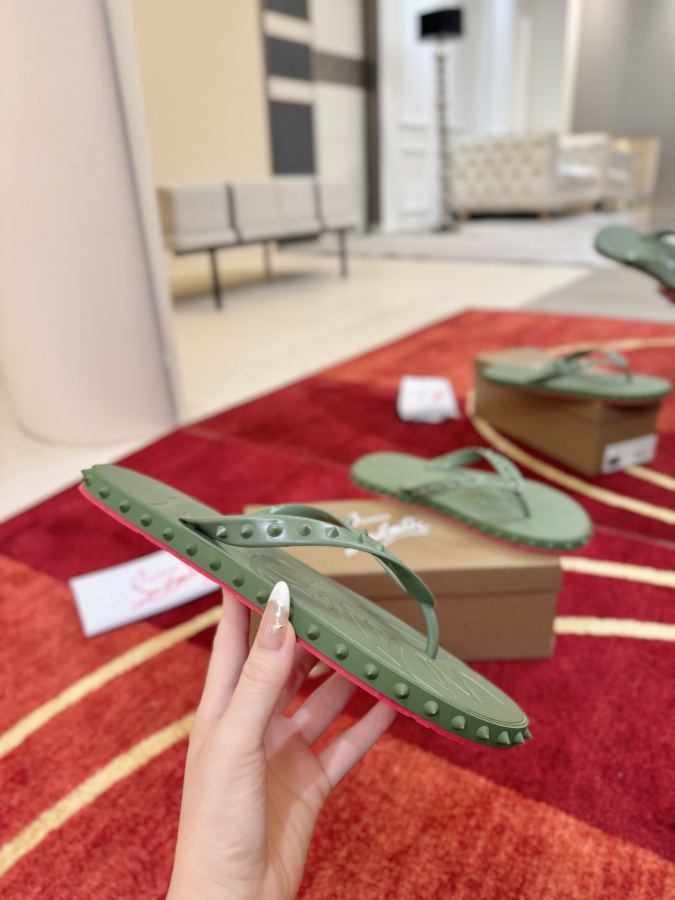Maison margiela women's shoes ╔Army green nail flip-flops╗ — Premium Replica — photo 5