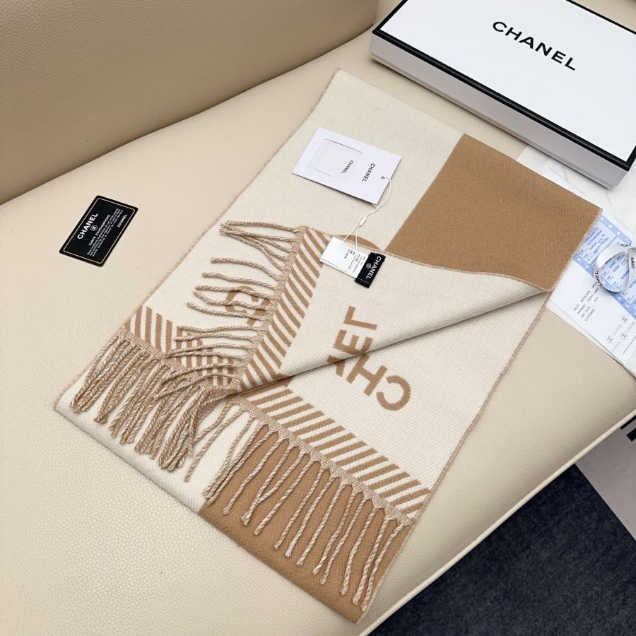 Chanel skjerf 𝐂𝐇𝐀𝐍𝐄𝐋Ny "Dobbelsidig fargeblokk jacquard" — photo 4