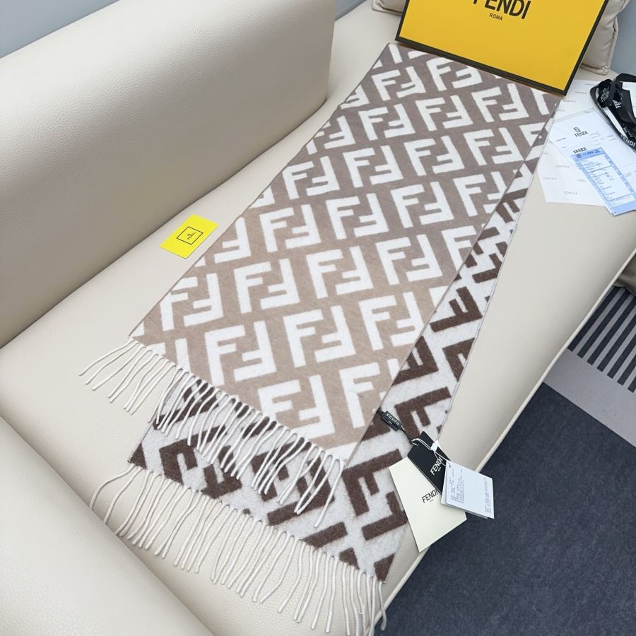 Fendi scarf Fendi FF Stefano Pilati Series FF 35 x180cm 8cmx2 100% — 1:1 Replica For Sale — photo 4