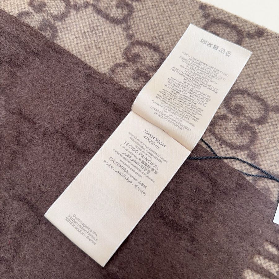 gucci scarf GUCCI G GG Gucci Series GG 100% 47*200 — Premium Replica — photo 7