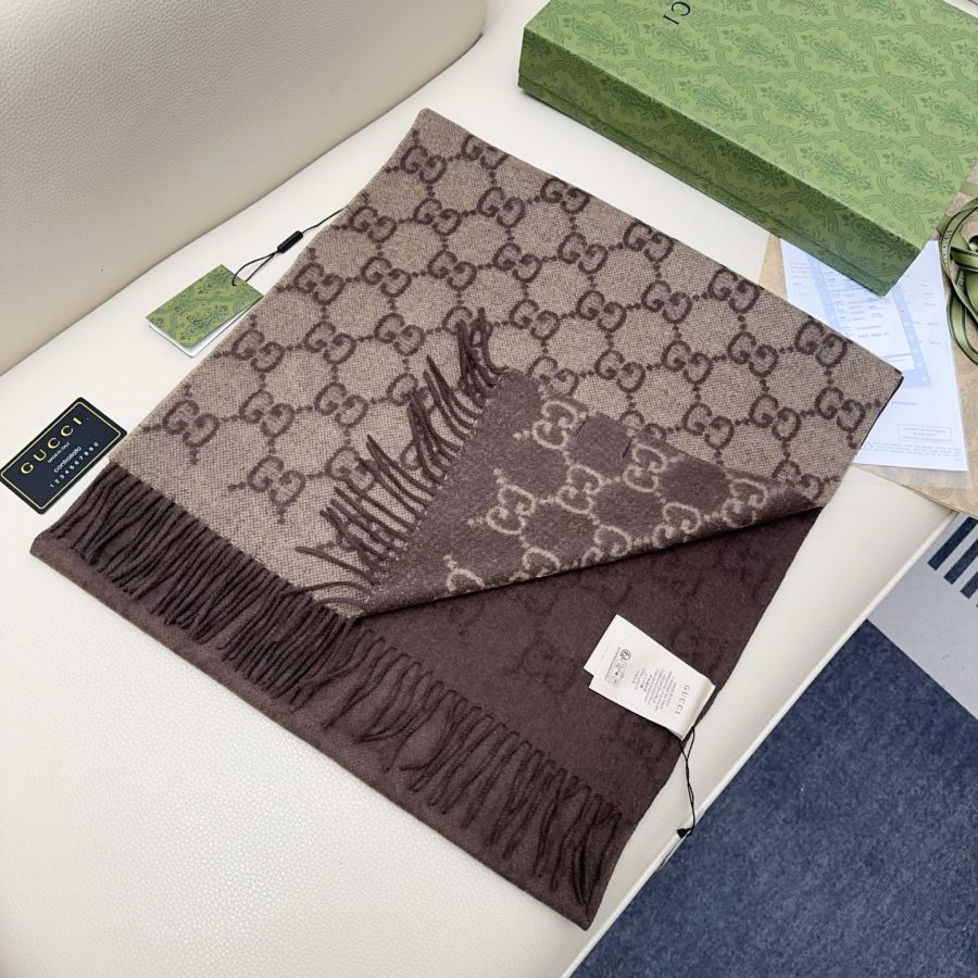 gucci scarf GUCCI G GG Gucci Series GG 100% 47*200 — Premium Replica — photo 3