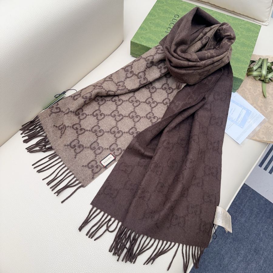 gucci scarf GUCCI G GG Gucci Series GG 100% 47*200 — Premium Replica — photo 8