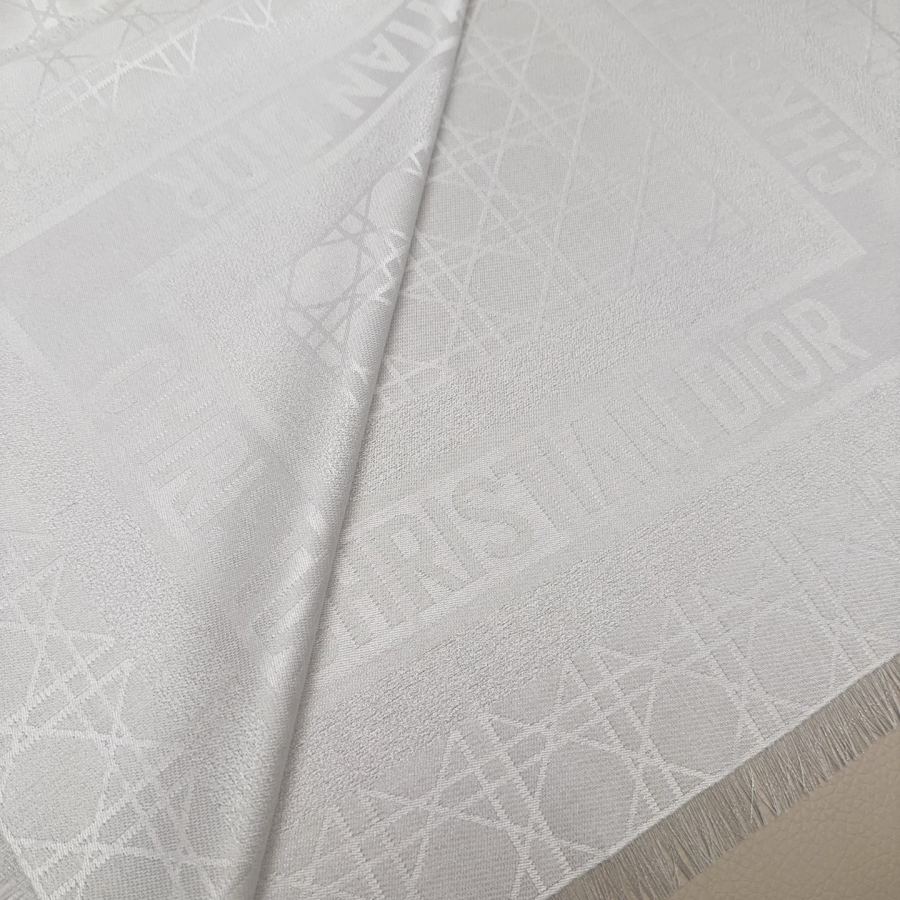 Dior scarf classic diamond square scarf, rouge pink, soft and light texture, warm and fashionable, — 1:1 Replica — photo 6