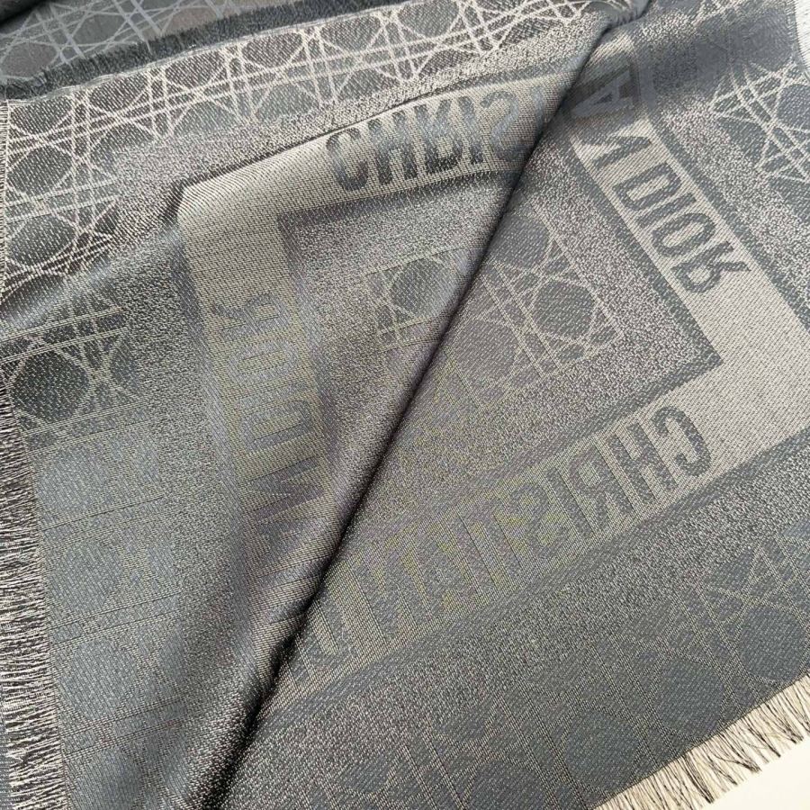 Dior scarf classic diamond square scarf, rouge pink, soft and light texture, exquisite jacquard, — Premium Replica — photo 6