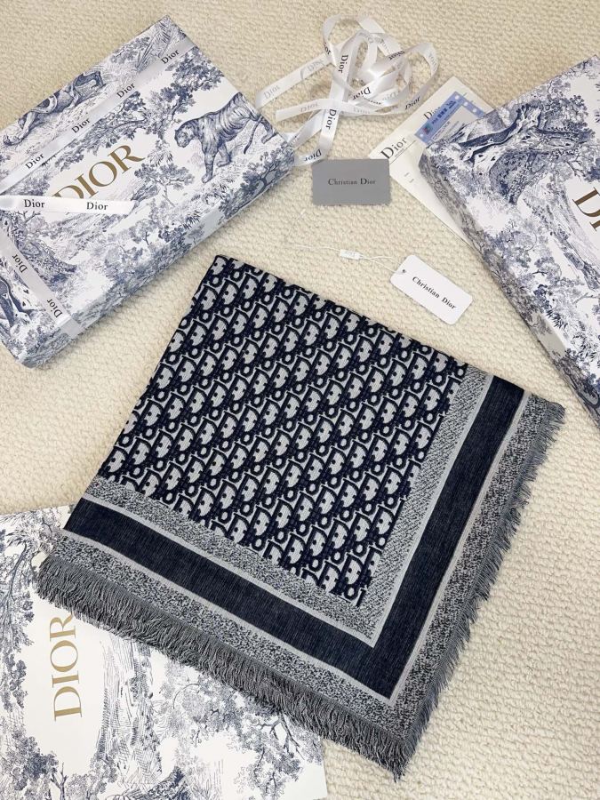 dior glasses Dior shawl Classic letters with the gorgeous texture of silk and wool blends, it goes — 1:1 Replica — photo 3