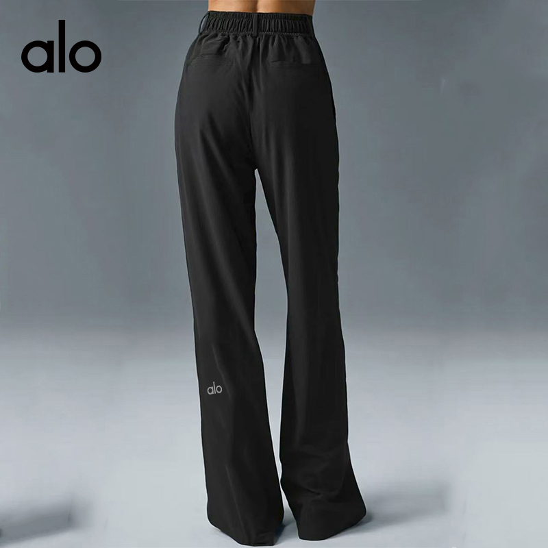 Alo Leggings aloyoga high-waisted versatile casual trousers, loose, simple, quick-drying, breathable — 1:1 Replica — photo 4