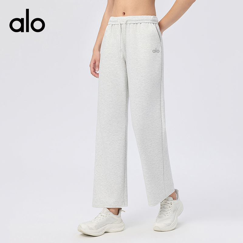 Alo Leggings aloyoga loose running fashion wide leg yoga high waist casual fitness sports pants — Premium Replica — photo 4