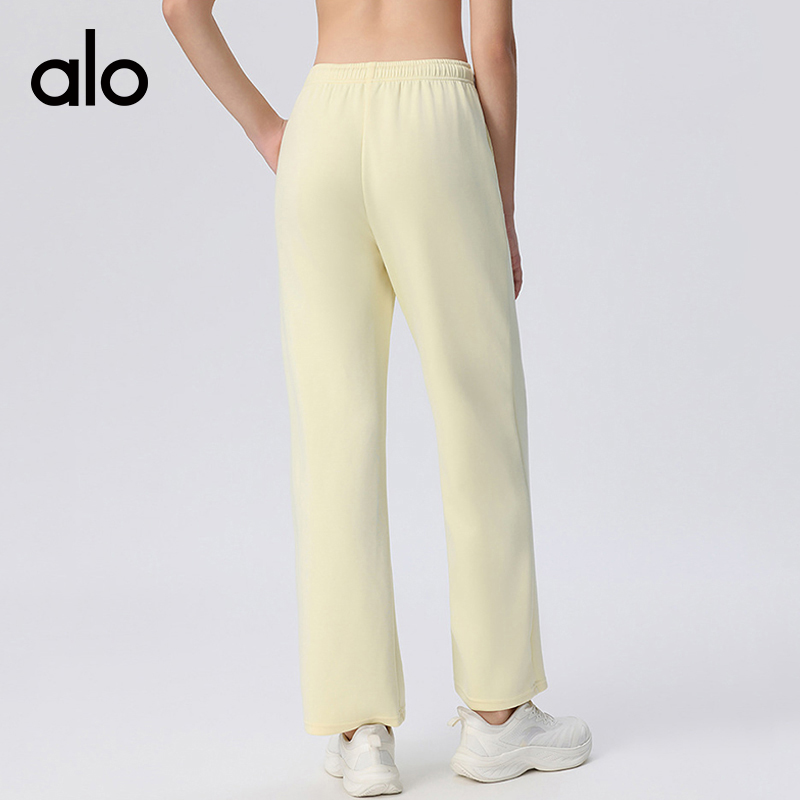 Alo Leggings aloyoga loose running fashion wide leg yoga high waist casual fitness sports pants — Premium Replica — photo 3
