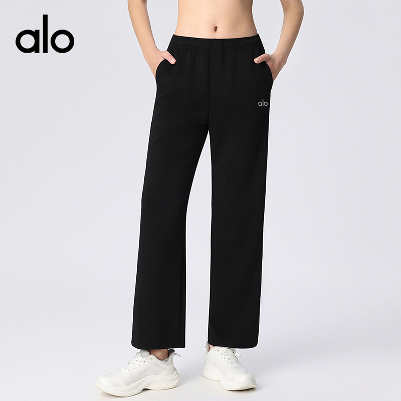 Alo Leggings aloyoga loose running fashion wide leg yoga high waist casual fitness sports pants — Premium Replica — photo 5