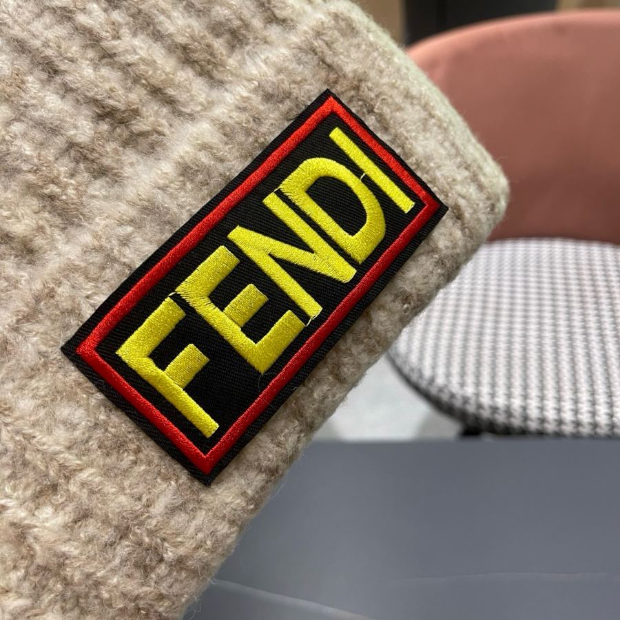 Fendi hat cute age-reducing bunny ears slim woolen hat for women autumn and winter warm Internet — Premium Replica — photo 8