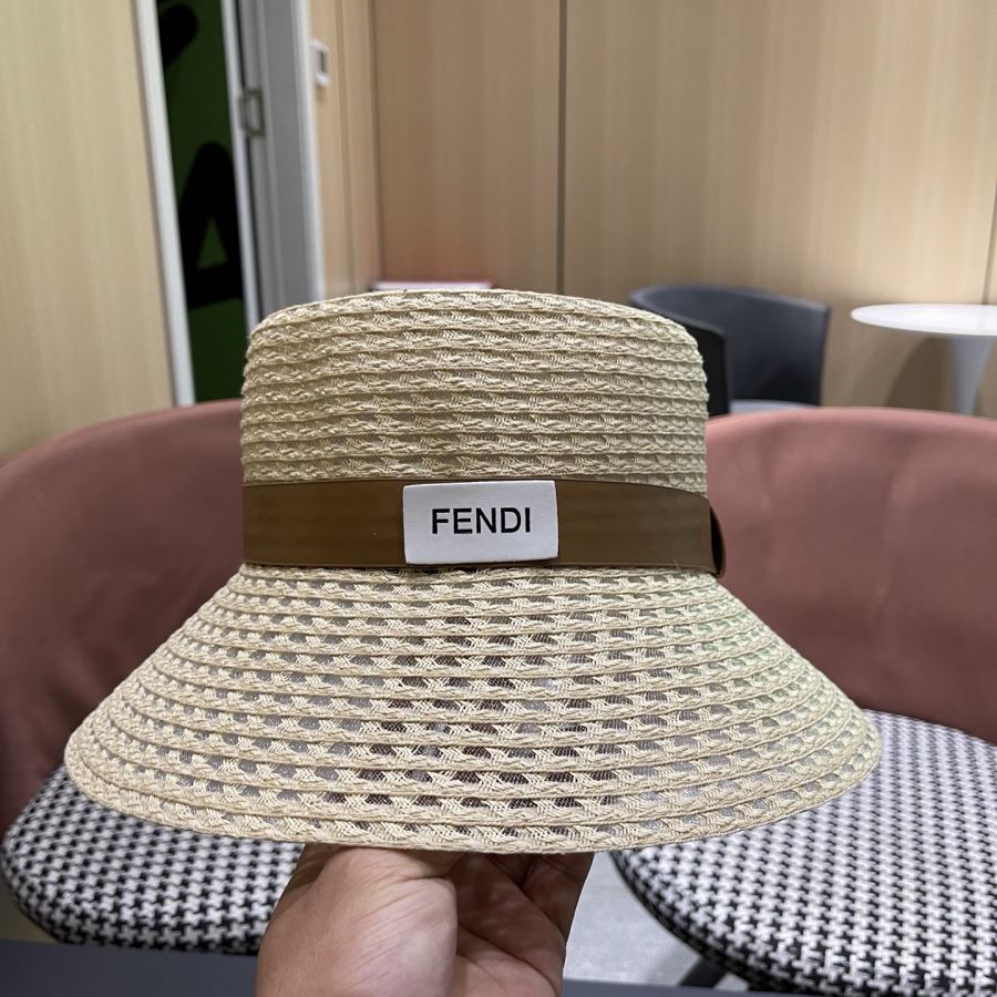 Fendi hat Fendi Straw Hat Seaside Resort Style Elegant Temperament Top Hat Showing Your Face — Premium Replica — photo 8