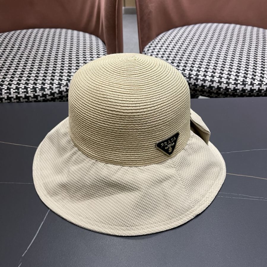 prada hat PRADA sunshade fisherman hat women's summer outdoor anti-UV sunscreen fashion versatile — Premium Replica — photo 2