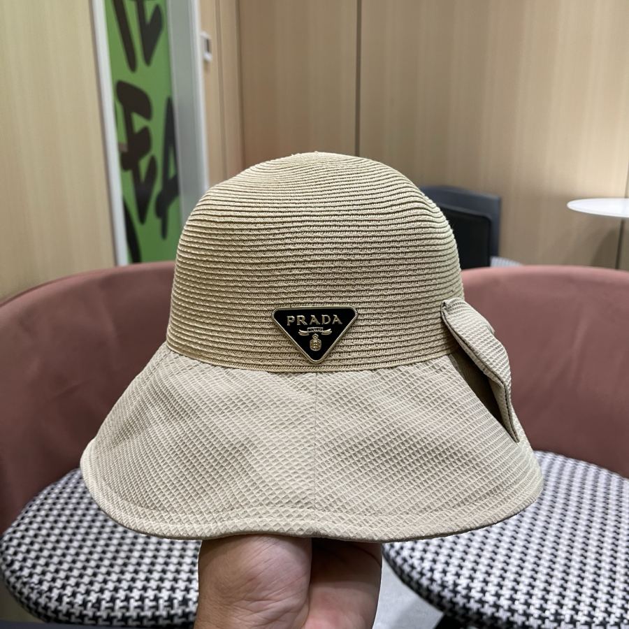 prada hat PRADA sunshade fisherman hat women's summer outdoor anti-UV sunscreen fashion versatile — Premium Replica — photo 7
