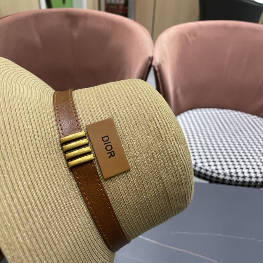 dior hat Dior Elegant Straw Visor Fisherman Hat Women's Summer Travel Fashion — 1:1 Replica — photo 8