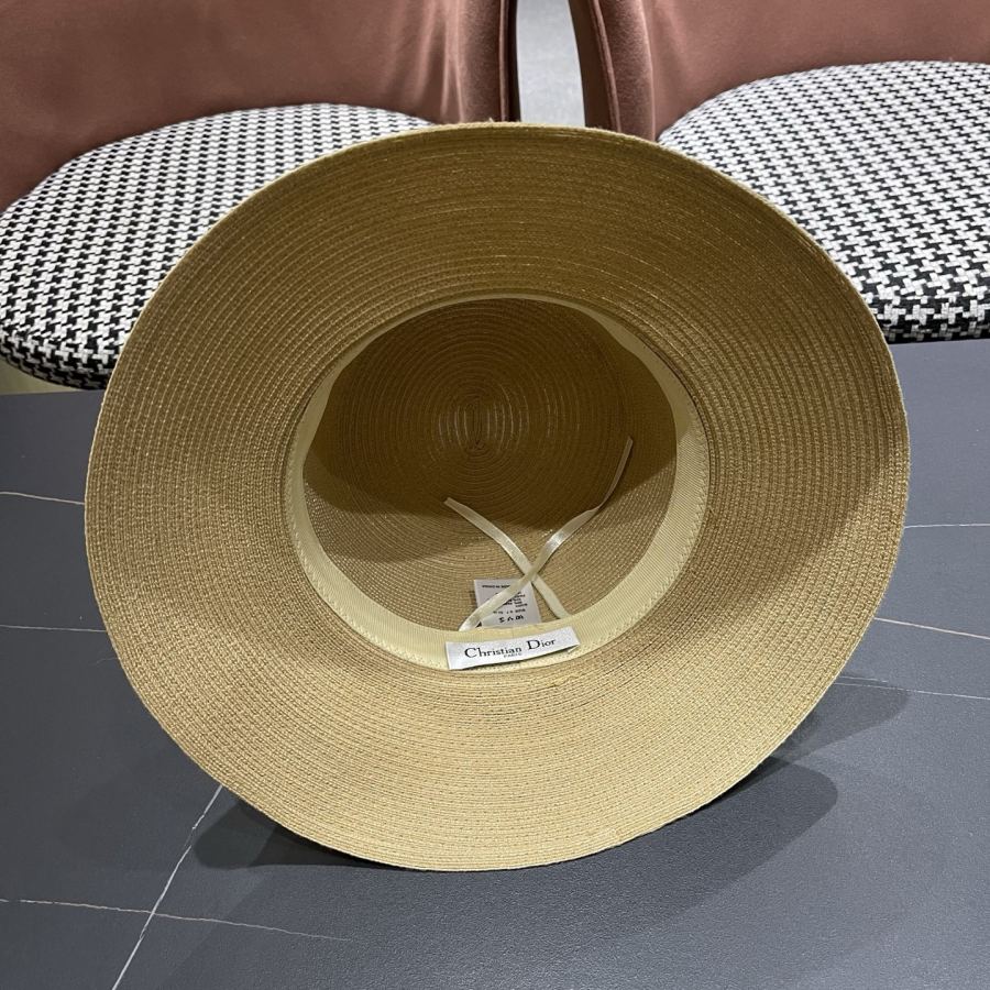 dior hat Dior Elegant Straw Visor Fisherman Hat Women's Summer Travel Fashion — 1:1 Replica — photo 10