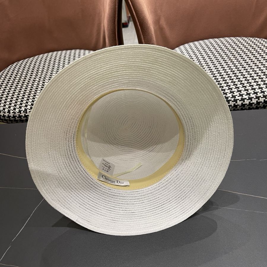 dior hat Dior Elegant Straw Visor Fisherman Hat Women's Summer Travel Fashion — Premium Replica — photo 11