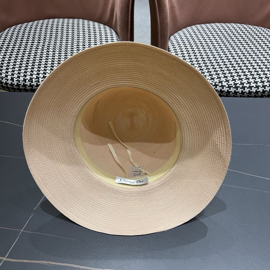 dior hat Dior Elegant Straw Visor Fisherman Hat Women's Summer Travel Fashion — 1:1 Replica — photo 11