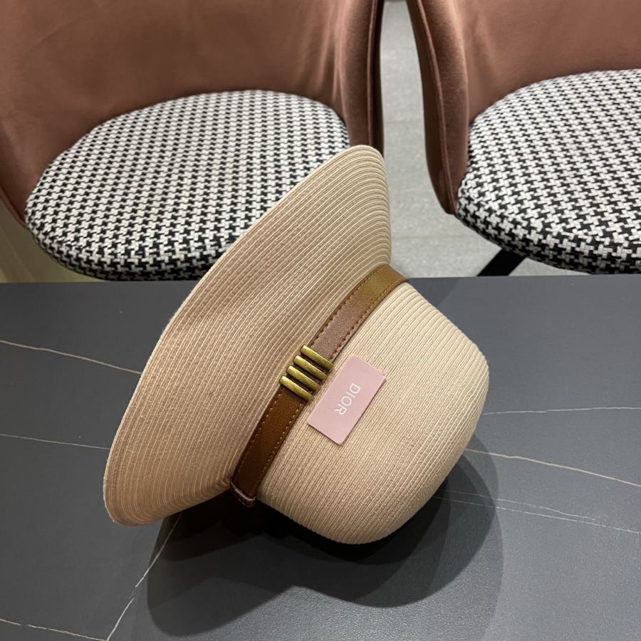dior hat Dior Elegant Straw Visor Fisherman Hat Women's Summer Travel Fashion — 1:1 Replica — photo 10