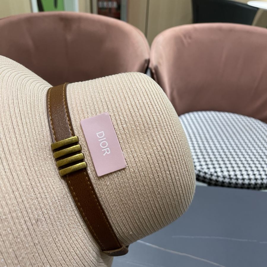 dior hat Dior Elegant Straw Visor Fisherman Hat Women's Summer Travel Fashion — 1:1 Replica — photo 9