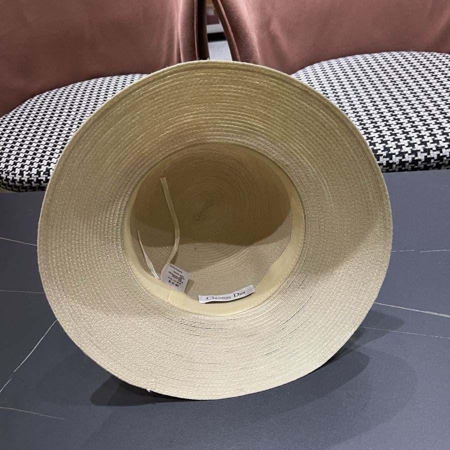 dior hat Dior Elegant Straw Visor Fisherman Hat Women's Summer Travel Fashion — Premium Replica — photo 9